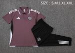 Manchester United Grey Purple Polo - 图片 2