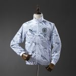 Manchester City Reversible Jacket Windbreaker - White & Mint Green - 图片 3