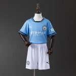 Manchester City 24/25 Home Kids Kit Jersey