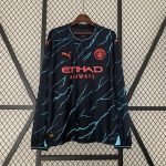 23/24 Manchester City Third Away Long Sleeve Jersey
