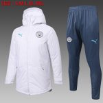 Manchester City Cotton Jacket White - 图片 2