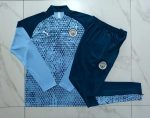 Manchester City 23-24 Half-Zip Jacket Light Blue (Spray Print) - 图片 9