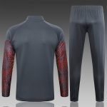 Manchester City 23-24 Long Zip Jacket Dark Grey - 图片 2