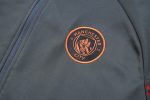Manchester City 23-24 Long Zip Jacket Dark Grey - 图片 8