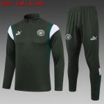 Manchester City 23-24 Half Zip Jacket Dark Green
