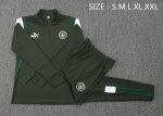 Manchester City 23-24 Half Zip Jacket Dark Green - 图片 2