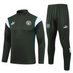 Manchester City 23-24 Half Zip Jacket Dark Green - 图片 8