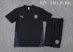 Manchester City Black Short Sleeve Training Suit - 图片 2