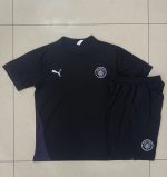 Manchester City Black Short Sleeve Training Suit - 图片 9