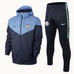 Manchester City 18-19 Navy Blue Windbreaker