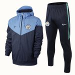 Manchester City 18-19 Navy Blue Windbreaker - 图片 2