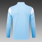 Manchester City 23-24 Half Zip Jacket Light Blue (Gold Logo) - 图片 8
