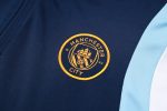 Manchester City 23-24 Half-Zip Jacket in Royal Blue with Gold Logo - 图片 6
