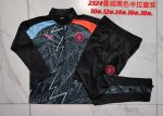 Manchester City 23-24 Half-Zip Black Kids (Spray Print) - 图片 3