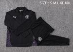 Manchester City Black Half-Zip Jacket - 图片 2