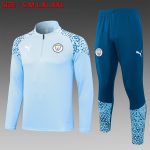 Manchester City 23-24 Light Blue Half-Zip Jacket