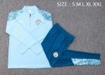 Manchester City 23-24 Light Blue Half-Zip Jacket - 图片 2