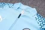 Manchester City 23-24 Light Blue Half-Zip Jacket - 图片 6