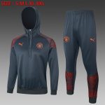 Manchester City 23-24 Half-Zip Hoodie Gray
