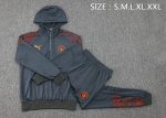 Manchester City 23-24 Half-Zip Hoodie Gray - 图片 2