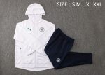 Manchester City 21-22 White Long Zip Jacket with Hood - 图片 2