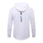 Manchester City 21-22 White Long Zip Jacket with Hood - 图片 8