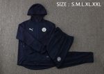Manchester City 21/22 Long Zip Jacket Blue - 图片 2