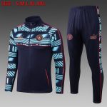 Manchester City 22/23 Long Zipper Jacket Navy Blue