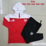Arsenal 2021 Red Children's Long Zip Jacket with Hood - 图片 3
