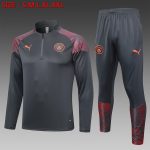 Manchester City 23-24 Half Zip Jacket Grey