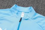 Manchester City 23-24 Light Blue Long Zipper Jacket - 图片 3