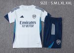 Arsenal Light Gray Short Sleeve Training Suit - 图片 2