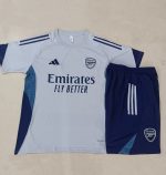 Arsenal Light Gray Short Sleeve Training Suit - 图片 9