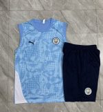 Manchester City Light Blue Splatter Vest - 图片 9