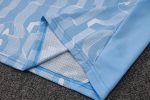 Manchester City 24-25 Light Blue Splatter Short Sleeve Training Shirt - 图片 5