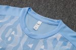 Manchester City 24-25 Light Blue Splatter Short Sleeve Training Shirt - 图片 6