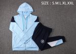 Manchester City 21/22 Light Blue Long Zip Jacket - 图片 2