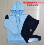 Manchester City 21/22 Light Blue Long Zip Jacket - 图片 9
