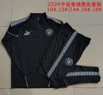Manchester City Kids Black Half-Zip Jacket - 图片 3