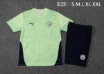 Manchester City Light Green Splatter Short Sleeve Training Shirt - 图片 2