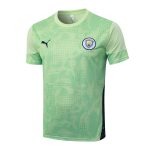 Manchester City Light Green Splatter Short Sleeve Training Shirt - 图片 8