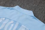 Manchester City 24/25 Half-Zip Light Blue Spray Print - 图片 5