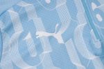 Manchester City 24/25 Half-Zip Light Blue Spray Print - 图片 6