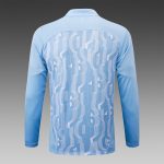 Manchester City 24/25 Half-Zip Light Blue Spray Print - 图片 8