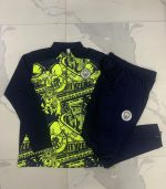 Manchester City 24/25 Half-Zip Jacket Kids Fluorescent Green - 图片 3