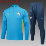 Manchester City 24/25 Player Version Lake Blue Half-Zip Jacket
