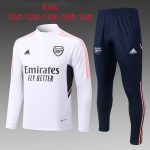 Arsenal 22/23 White Kids' Half-Zip Jacket