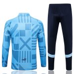 Manchester City 22/23 Light Blue Full Body Spray Print Long Zipper Jacket - 图片 7