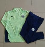 Manchester City Light Green Spray Print Half-Zip Jacket - 图片 9