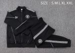 Manchester City Black Long Zipper Jacket (Tape Version) - 图片 2